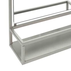 Dunelm London Brushed Chrome Effect Wall Mirror, 34x64cm 9 Dunelm London Brushed Chrome Effect Wall Mirror, 34x64cm -Simple Bathroom 30748115 alt03