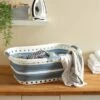 Dunelm Collapsible Hip Laundry Basket