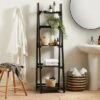 Dunelm Nautical Black Ladder Shelves -Simple Bathroom 30751186