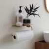 Dunelm Curves Dual Toilet Roll Holder Shelf -Simple Bathroom 30754935