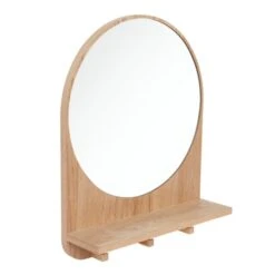 Dunelm Wooden Shelf Mirror -Simple Bathroom 30754938 alt02