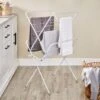 2 Tier White Indoor Airer 2 2 Tier White Indoor Airer -Simple Bathroom 30756129
