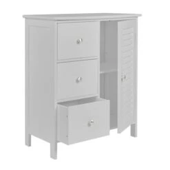 Dunelm Nautical Grey 3 Drawer Console Unit -Simple Bathroom 30764881 alt03