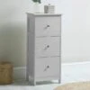 Dunelm Nautical Grey 3 Drawer Unit -Simple Bathroom 30764882