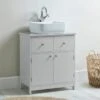 Dunelm Nautical Grey Under Sink Unit -Simple Bathroom 30764884