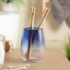 Dunelm Ombre Bubble Glass Blue Tumbler -Simple Bathroom 30764978