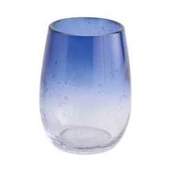 Dunelm Ombre Bubble Glass Blue Tumbler -Simple Bathroom 30764978 alt02