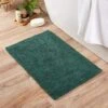 Dunelm Super Soft Reversible Bottle Green Bath Mat