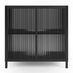 Dunelm Stannis Reeded Glass Under Sink Unit -Simple Bathroom 30765707 alt02