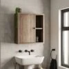 Dunelm Fulton Pine Effect Bathroom Wall Cabinet -Simple Bathroom 30765727