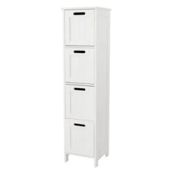 Dunelm Rimini White 4 Drawer Unit -Simple Bathroom 30765731 alt05