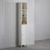 Dunelm Rimini White Tall Cabinet 2 Dunelm Rimini White Tall Cabinet -Simple Bathroom 30765735