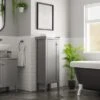 Dunelm Lynton Grey Compact Bathroom Medium Unit -Simple Bathroom 30765921