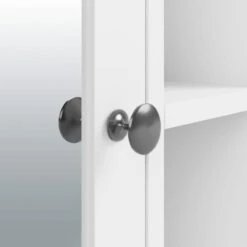 Dunelm Lynton White Compact Bathroom Wall Cabinet -Simple Bathroom 30765922 alt05