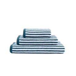 Dunelm Fuscia And Peacock Striped Towel -Simple Bathroom 30766377 alt03