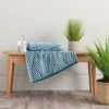 Dunelm Peacock Geo Towel -Simple Bathroom 30766396
