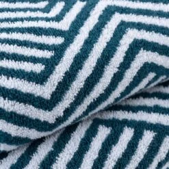 Dunelm Peacock Geo Towel -Simple Bathroom 30766396 alt02