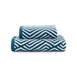 Dunelm Peacock Geo Towel -Simple Bathroom 30766396 alt03