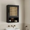 Dunelm Winslow Wall Cabinet Black Rattan 2 Dunelm Winslow Wall Cabinet Black Rattan -Simple Bathroom 30766796
