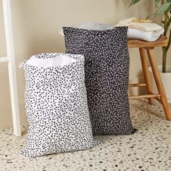 Dunelm Set Of 2 Dotty Laundry Bags