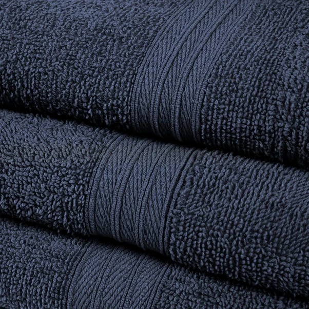 Dunelm So Soft Navy Towel 4 Dunelm So Soft Navy Towel - Image 2