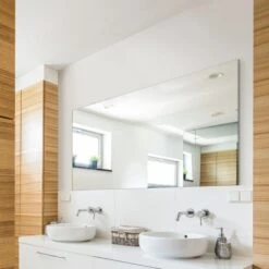 Dunelm Large Bathroom Circuitt Mirror, 140x90cm