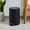 Dunelm Black 3 Litre Bathroom Bin -Simple Bathroom 30794119