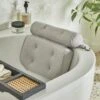 Dunelm Luxury Bath Pillow Silver -Simple Bathroom 30794456