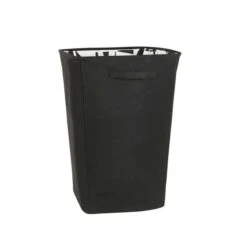 Elements Leaves Black Laundry Basket -Simple Bathroom 30794472 alt02
