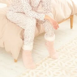 Dunelm Maddie Soft Touch Printed Loungewear Pyjama Set -Simple Bathroom 30801946 alt03