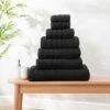 Dunelm Ultimate Towel Black