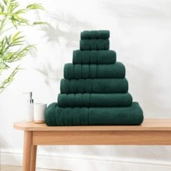 Dunelm Ultimate Towel Bottle Green