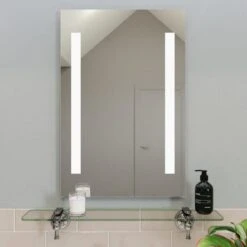Croydex Thorton Battery Operated Light-Up Mirror, 40x60cm