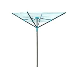 JVL 4 Arm Rotary Clothes Airer, 50m -Simple Bathroom 30824465 alt03