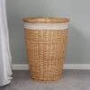 JVL Acacia Willow Round Laundry Basket -Simple Bathroom 30824552