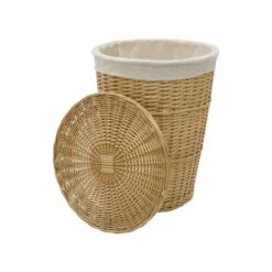 JVL Acacia Willow Round Laundry Basket 10 JVL Acacia Willow Round Laundry Basket -Simple Bathroom 30824552 alt02