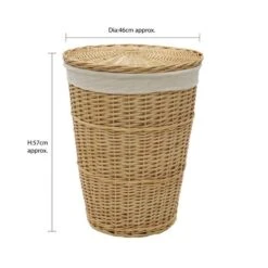 JVL Acacia Willow Round Laundry Basket 13 JVL Acacia Willow Round Laundry Basket -Simple Bathroom 30824552 alt05