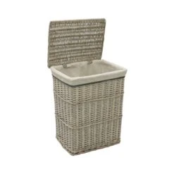 JVL Arianna Willow Set Of 4 Laundry Baskets & Bins -Simple Bathroom 30824612 alt05