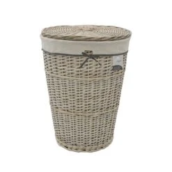 JVL Arianna Willow Round Laundry Basket -Simple Bathroom 30824615 alt04