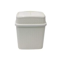 JVL Loop Plastic Push Top Bin 10L