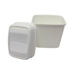 JVL Loop Plastic Push Top Bin 10L -Simple Bathroom 30824628 alt02
